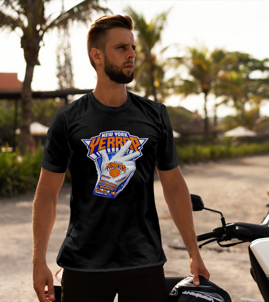 New York Yerrrp Jalen Brunson Knicks Burner On T-Shirt