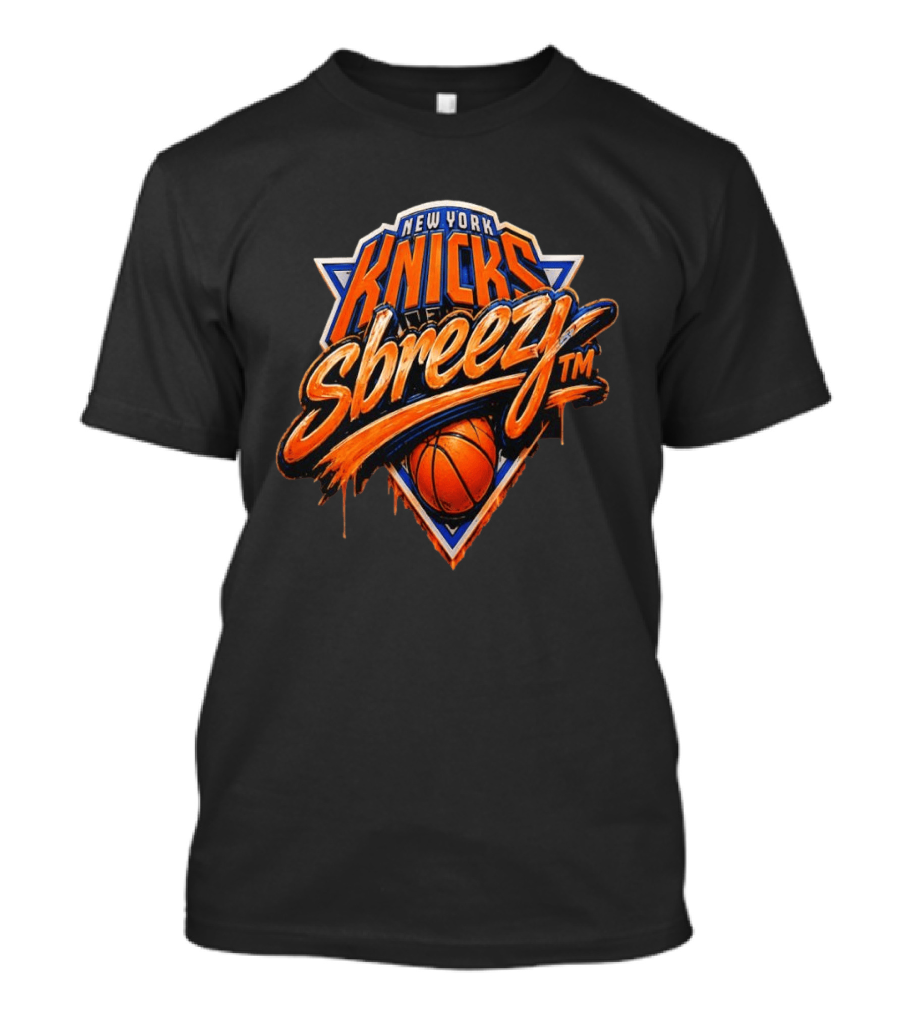 New York Knicks Sbreezy Basketball Triangle TM T-Shirt