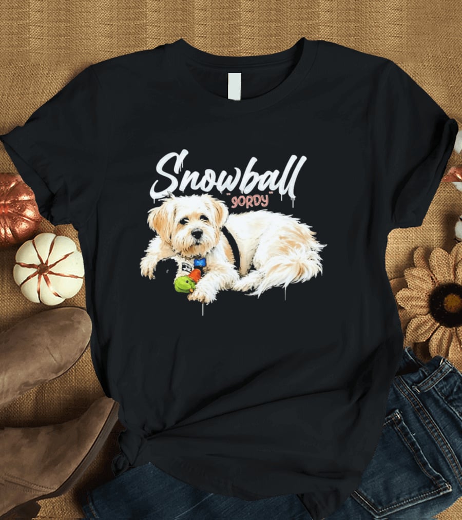 Snowball Gordy Dog With Playful Plush Toy T-Shirt