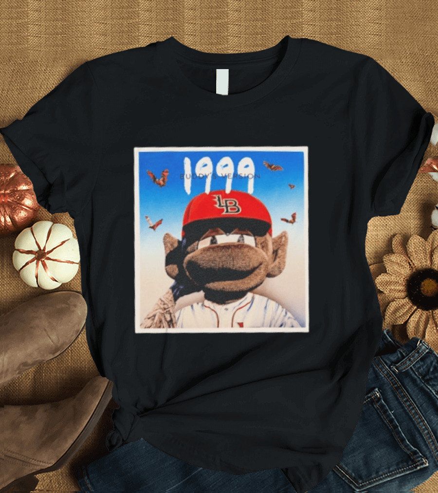 1999 Buddy's Version LB Red Cap Baseball T-Shirt