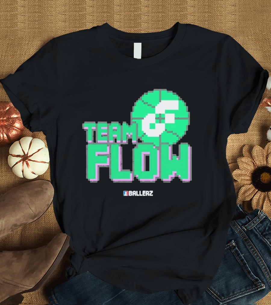 Team Flow Ballerz Pixel Basketball T-Shirt