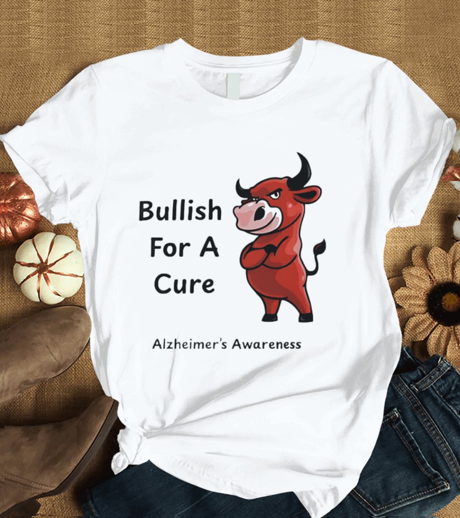 Bullish For A Cure Alzheimer's Awareness Red Bull T-Shirt