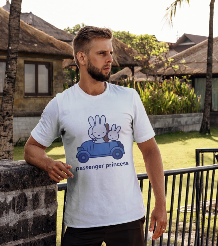 Miffy Passenger Princess Bunny Rabbit Car Ride T-Shirt