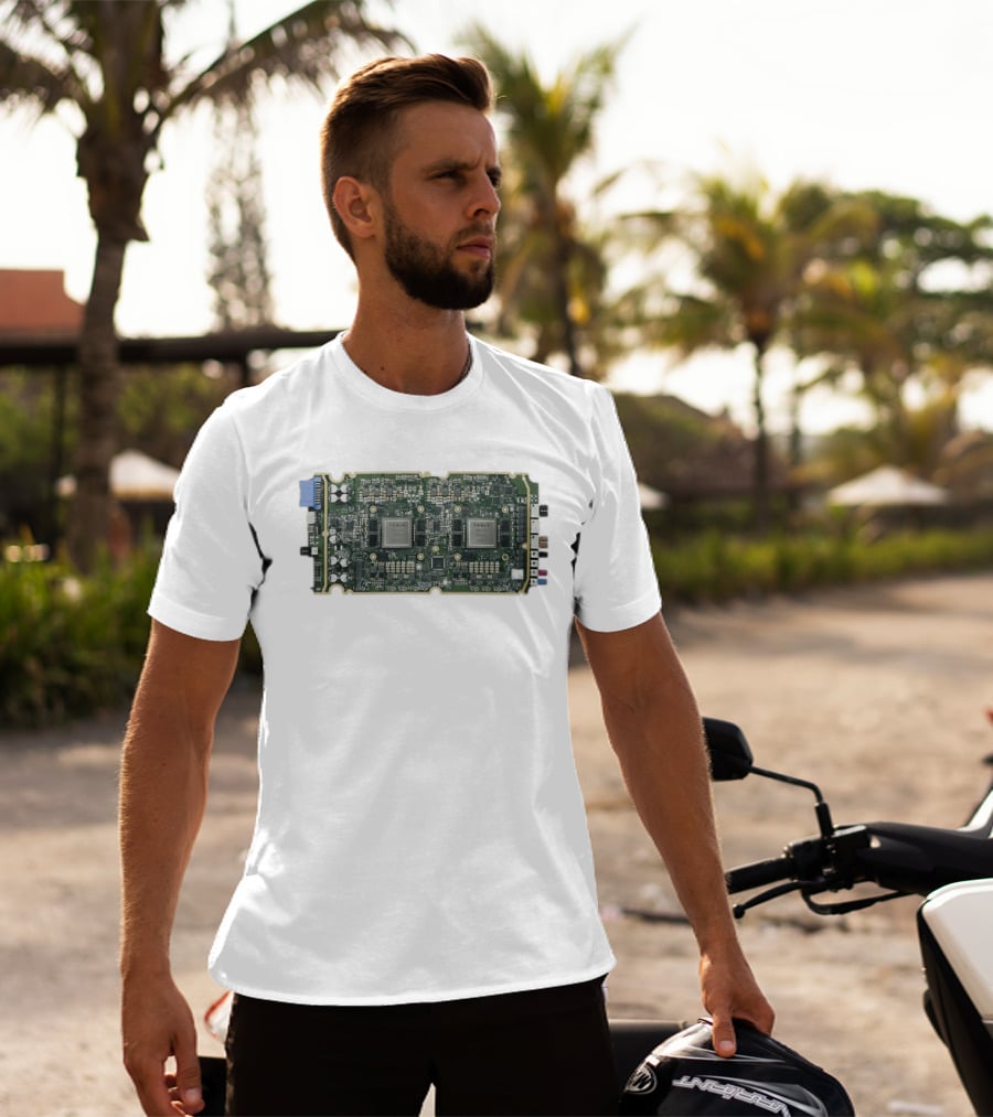 Tesla HW3 Brain Circuit Board Hardware 3 Neural Processing Chip T-Shirt
