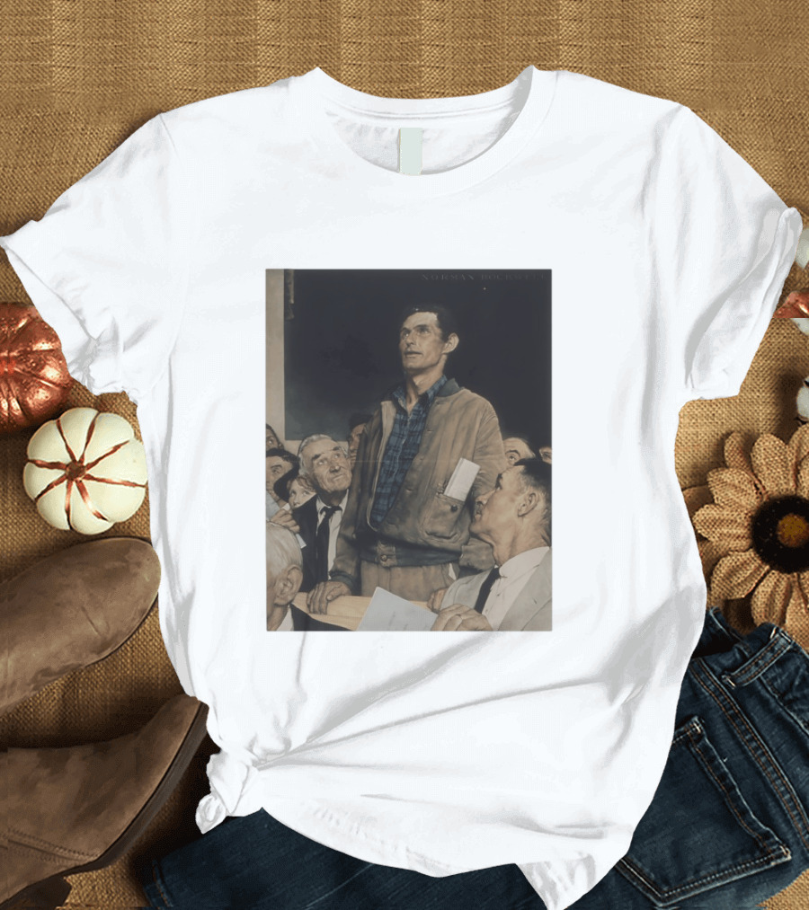 Norman Rockwell Four Freedoms 1943 Freedom Of Speech Timeless T-Shirt