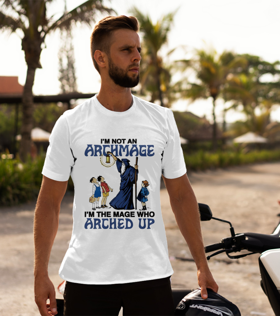 I'm Not An Archmage I'm The Mage Who Arched Up Wizard Kids Lantern T-Shirt