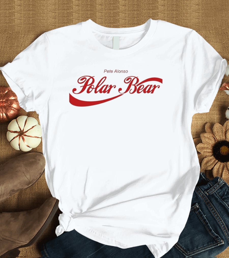 Pete Alonso Polar Bear Coca Cola Style Orioles T-Shirt