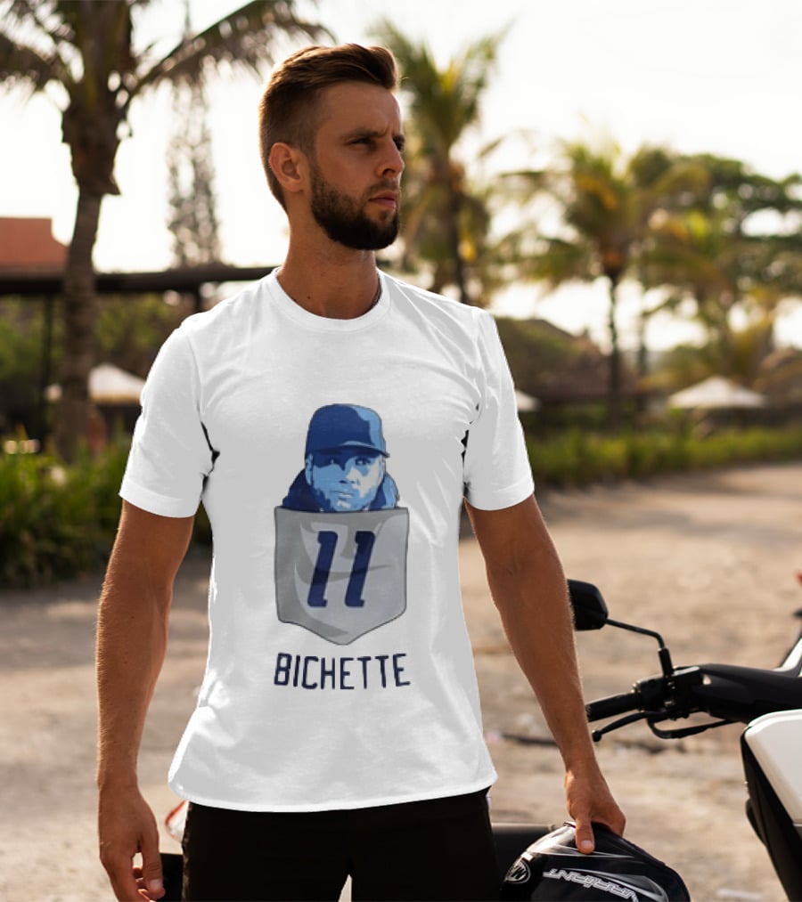 Bo Bichette 11 Toronto Blue Jays Baseball MLB Pocket T-Shirt