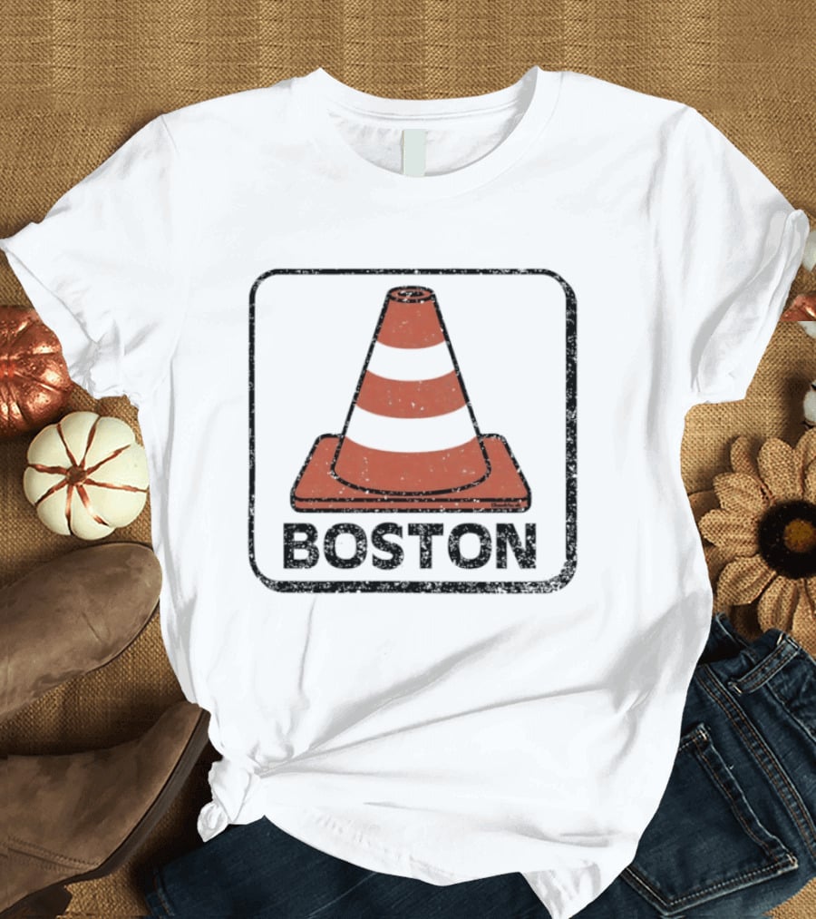 Boston Traffic Cone Urban Humor T-Shirt