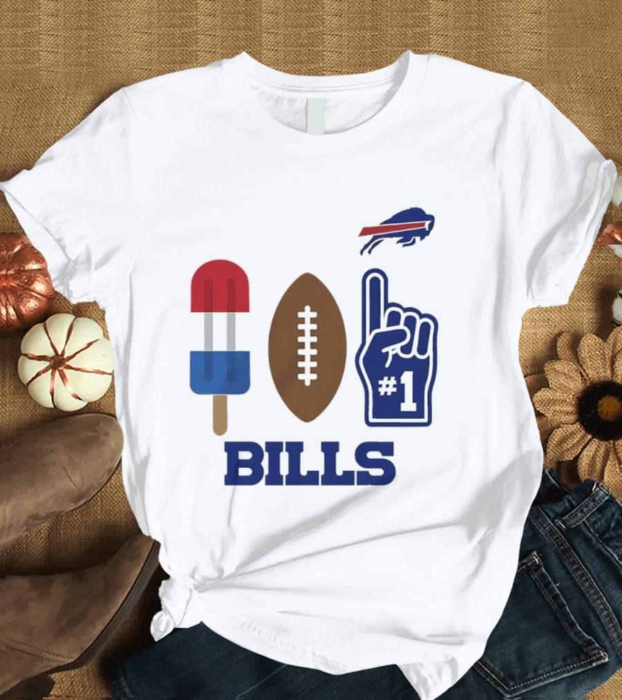 Buffalo Bills Football Popsicle Foam Finger 2026 Season T-Shirt