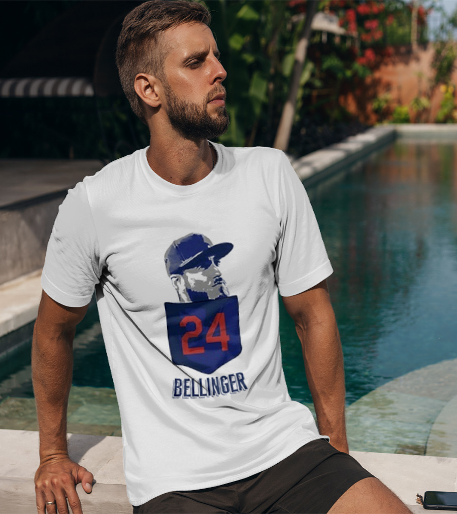 Cody Bellinger 24 Chicago Cubs Bellinger Baseball MLB Pocket Cap T-Shirt