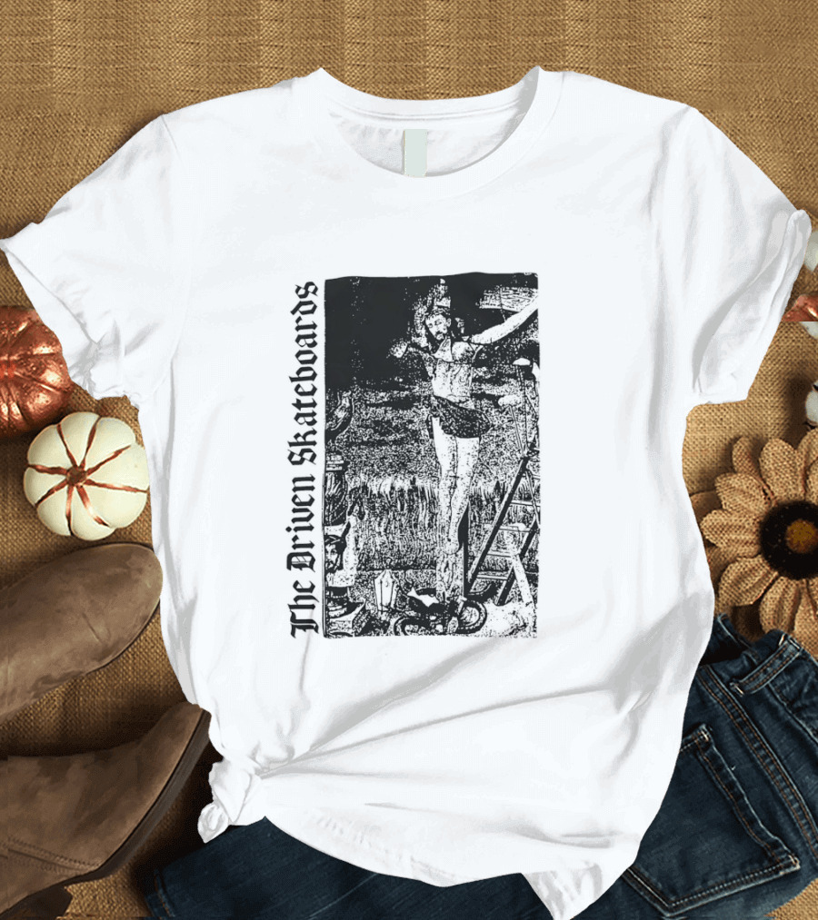 The Driven Skateboards Skeleton Rider T-Shirt