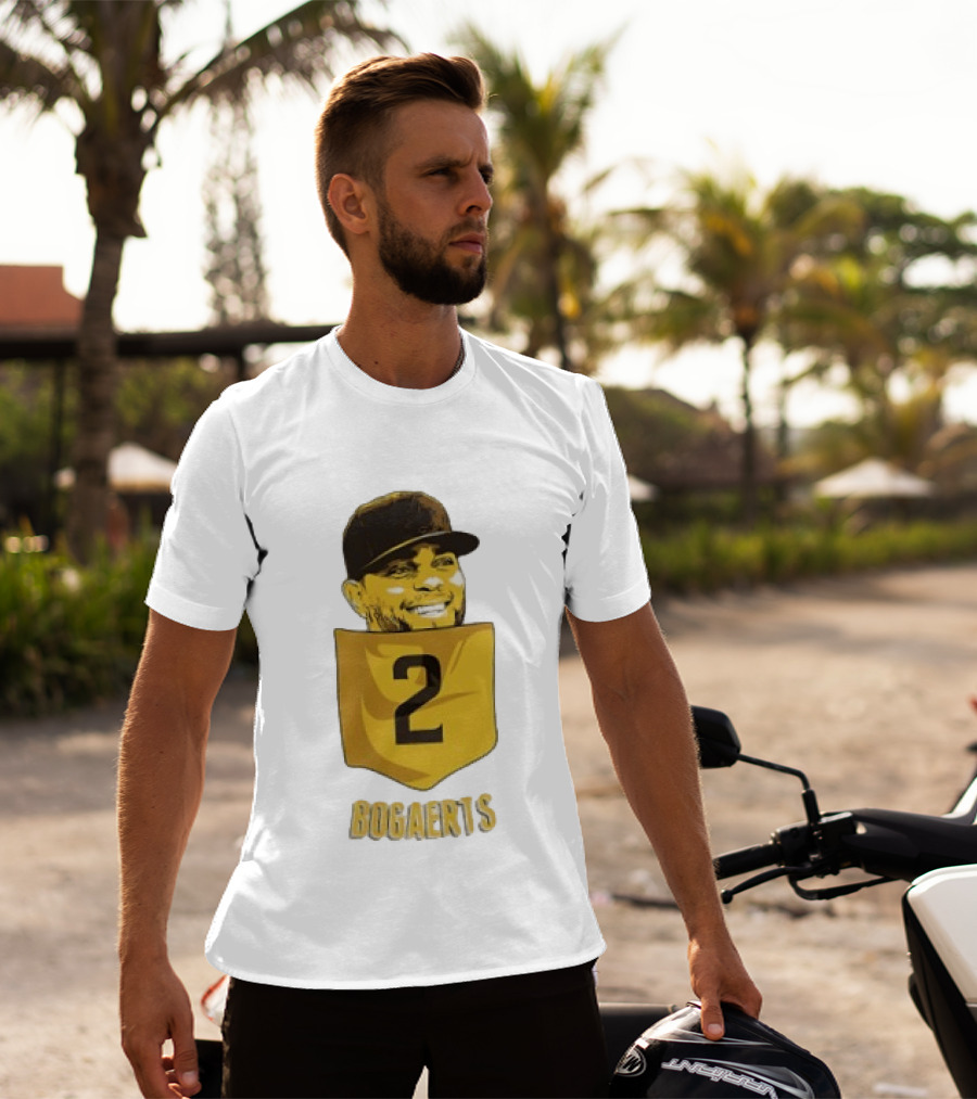 Xander Bogaerts 2 San Diego Padres Baseball MLB Pocket T-Shirt