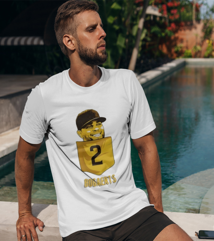 Xander Bogaerts 2 San Diego Padres Baseball MLB Pocket T-Shirt