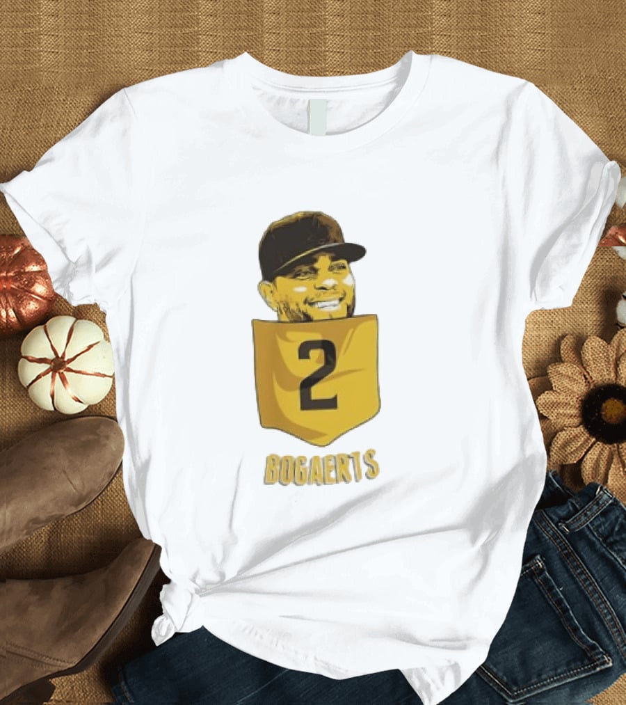 Xander Bogaerts 2 San Diego Padres Baseball MLB Pocket T-Shirt