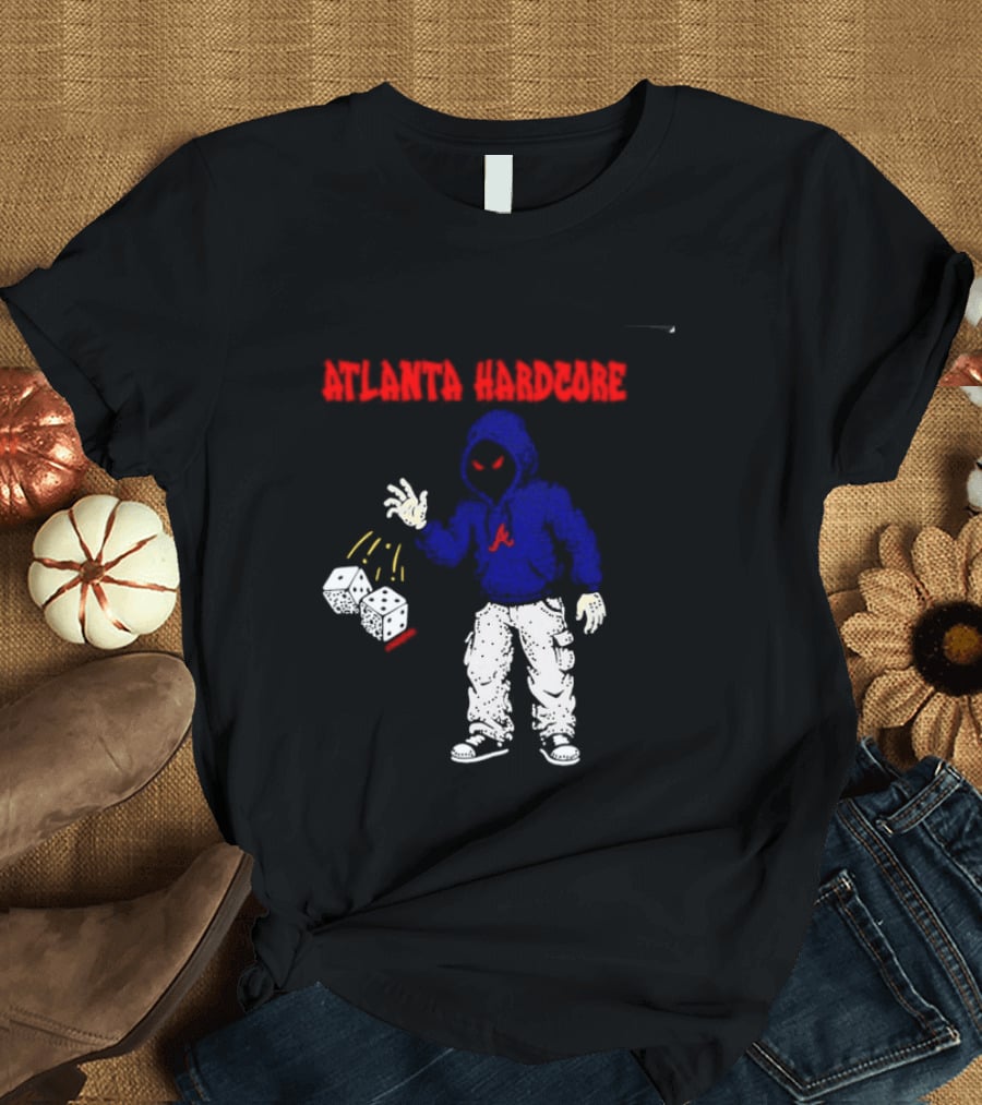 Atlanta Hardcore Braves Dice Throw Streetwear T-Shirt