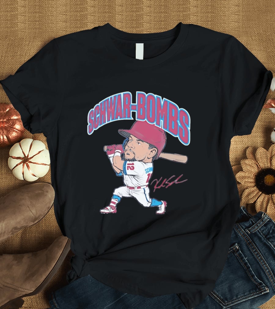 Philadelphia Phillies Kyle Schwarber Schwar Bombs Major League Baseball T-Shirt