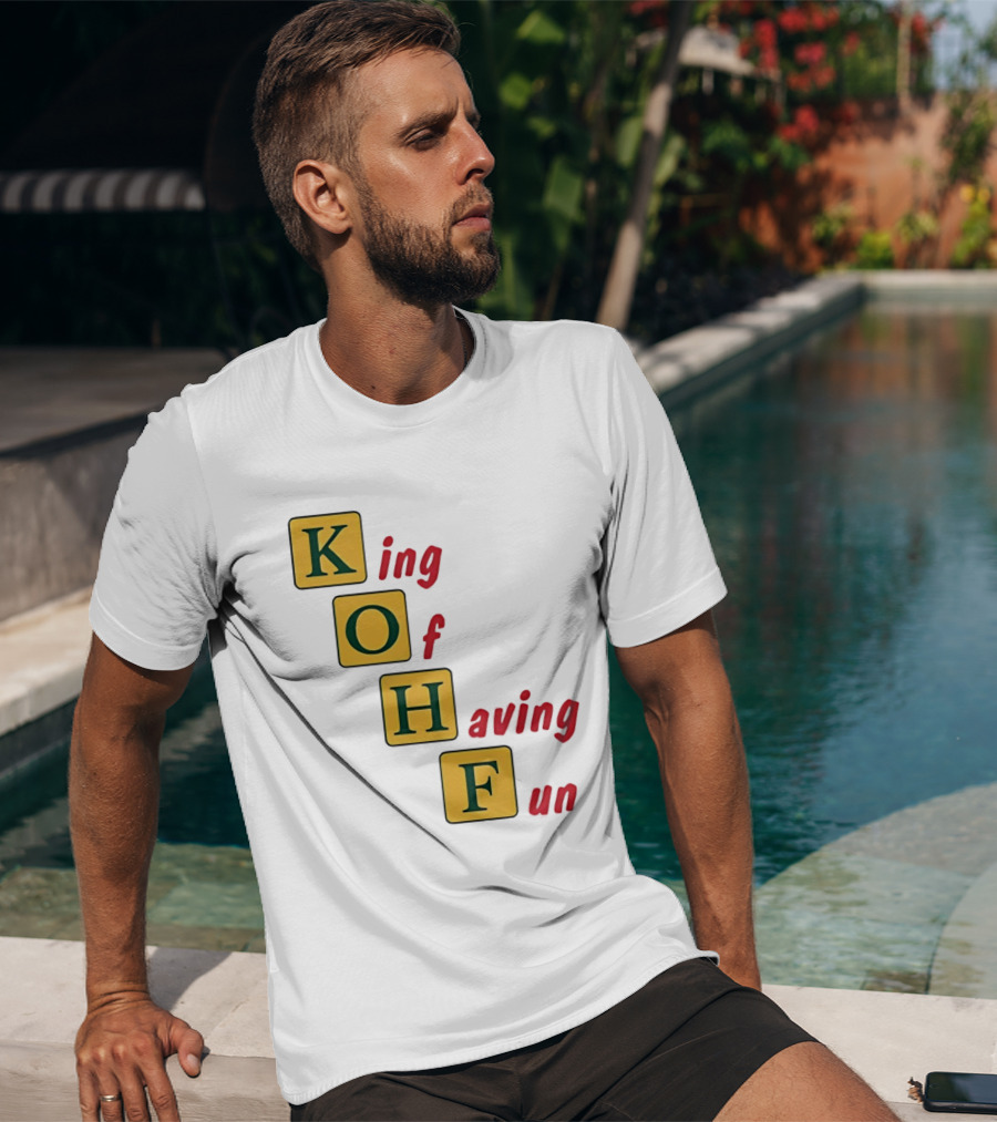 King Of Having Fun KOHF Acrostic Blocks T-Shirt