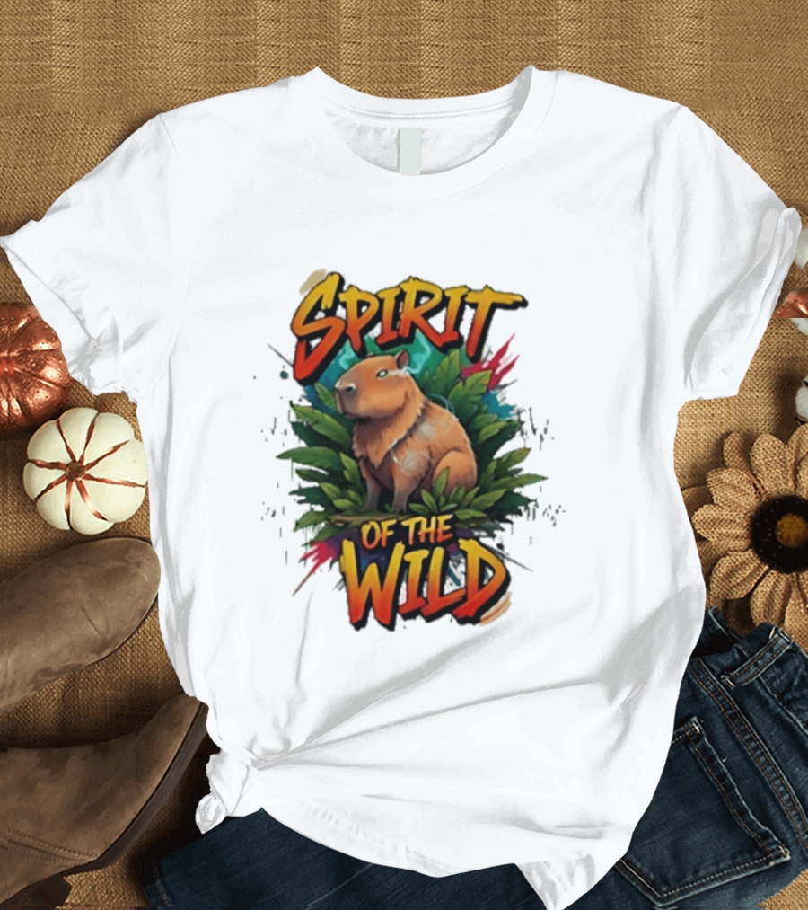 Spirit Of The Wild Capybara Nature Adventure T-Shirt