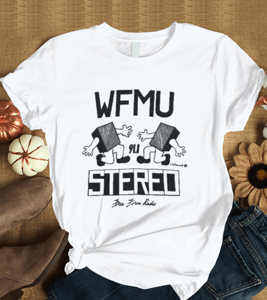 WFMU Radio Blockheads Ringer Stereo Live Freeform Radio T-Shirt