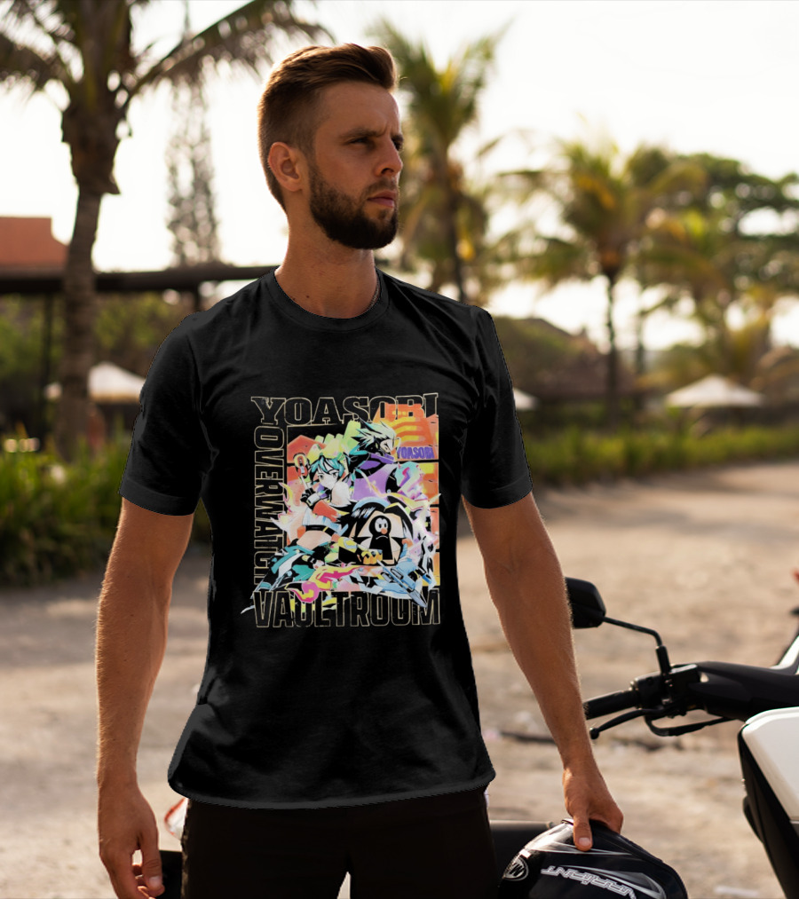 Yoasobi Over Vaultroom Kiriko Genji Pachimari Anime T-Shirt