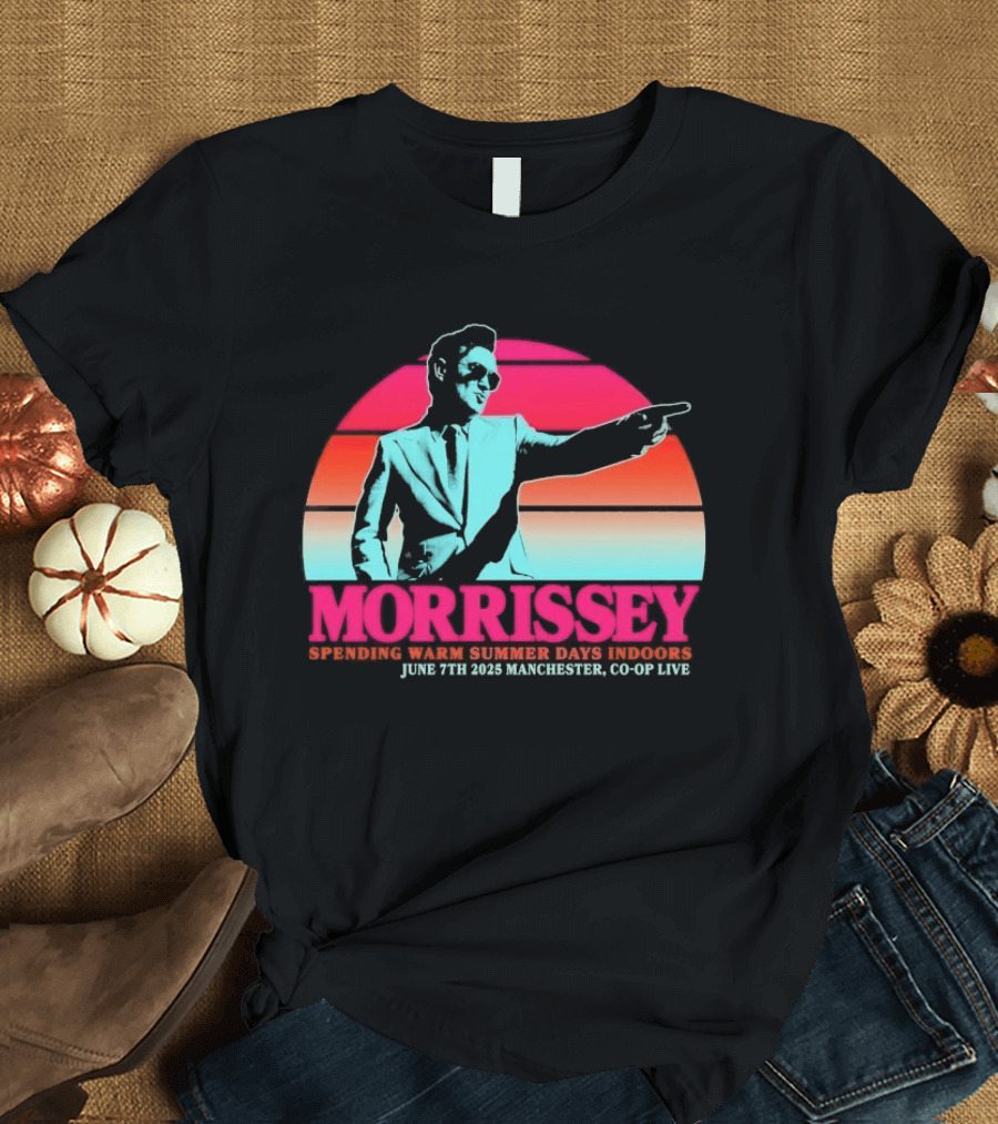 Morrissey Warm Summer Days June 7th 2025 Manchester CO OP Live T-Shirt