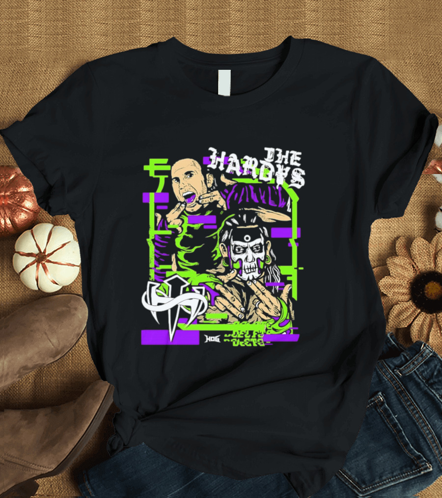 The Hardys Jeff Hardy Matt Hardy WWE Neon T-Shirt