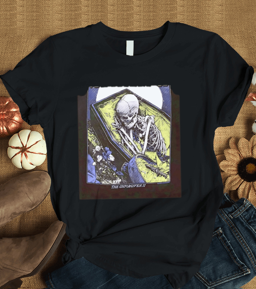 The Unforgiven II Skeleton Coffin Floral T-Shirt