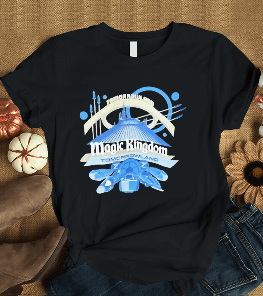 Tomorrowland Magic Kingdom Walt Disney World Spaceship And Futuristic T-Shirt
