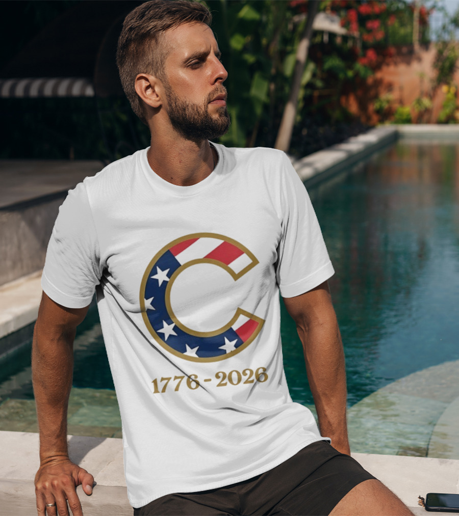 Chicago Cubs 1776 2026 Stars Stripes Fourth Of July MLB Anniversary T-Shirt
