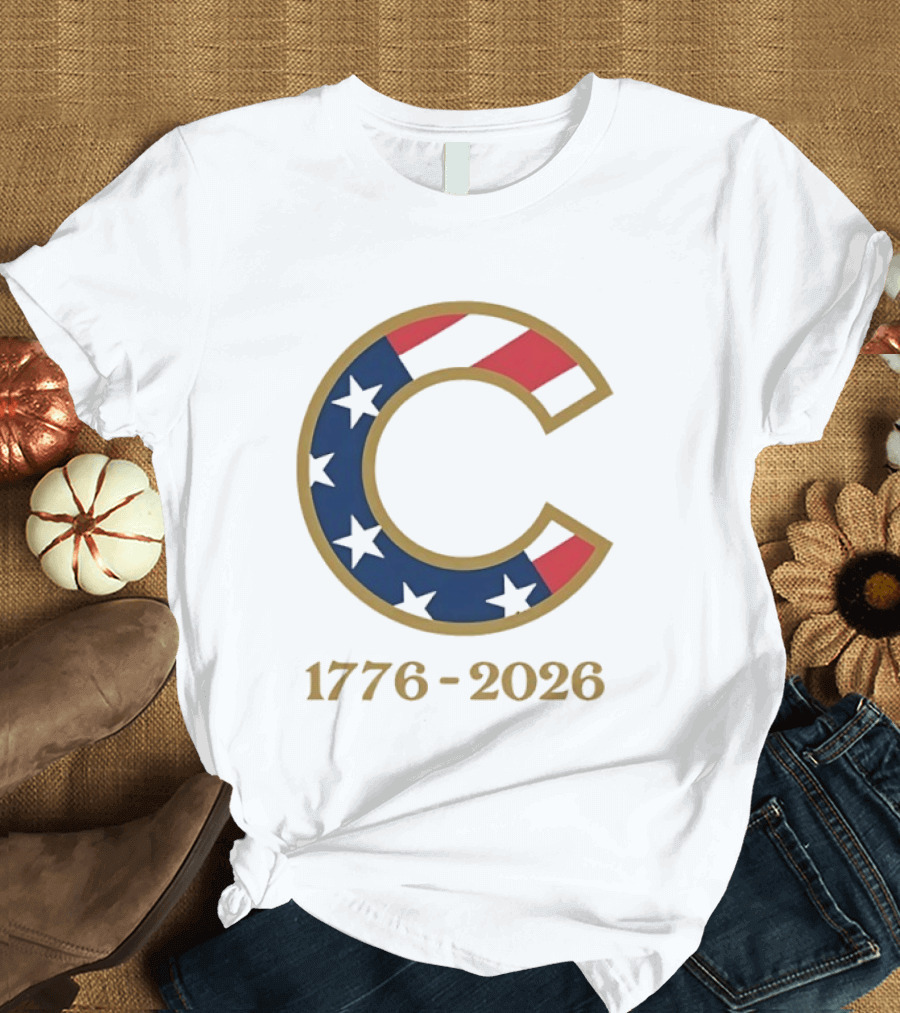 Chicago Cubs 1776 2026 Stars Stripes Fourth Of July MLB Anniversary T-Shirt