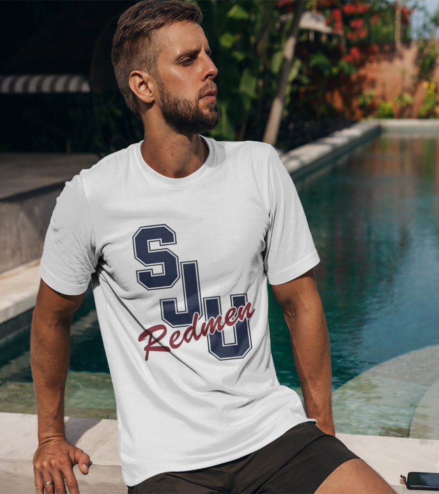 SJU Redmen Saint Johns University Vintage College Sports Memorabilia T-Shirt