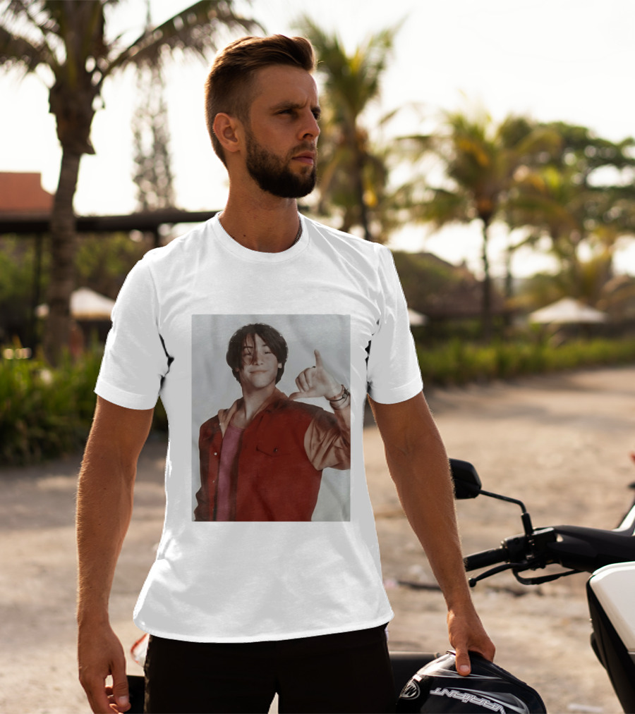 Keanu Reeves Hang Loose 90s Vintage Style Nostalgia Iconic Gesture T-Shirt