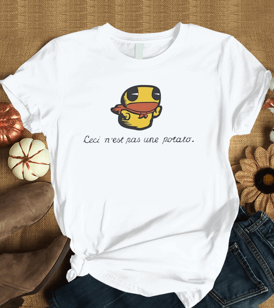 Duck Ceci N'est Pas Une Potato Magritte T-Shirt