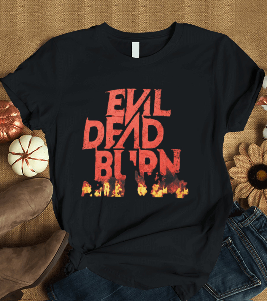 2026 Souheila Yacoub Evil Dead Burn Movie Fire Letters T-Shirt