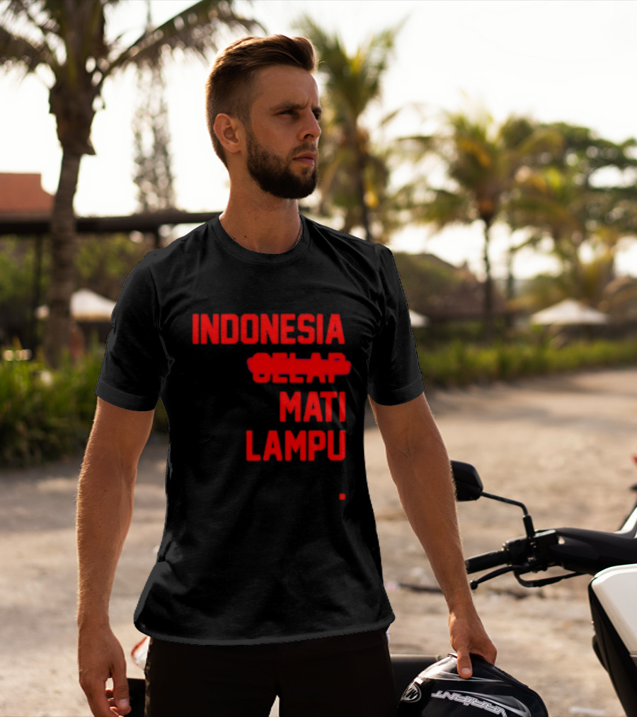 Indonesia Gelap Mati Lampu Blackout T-Shirt
