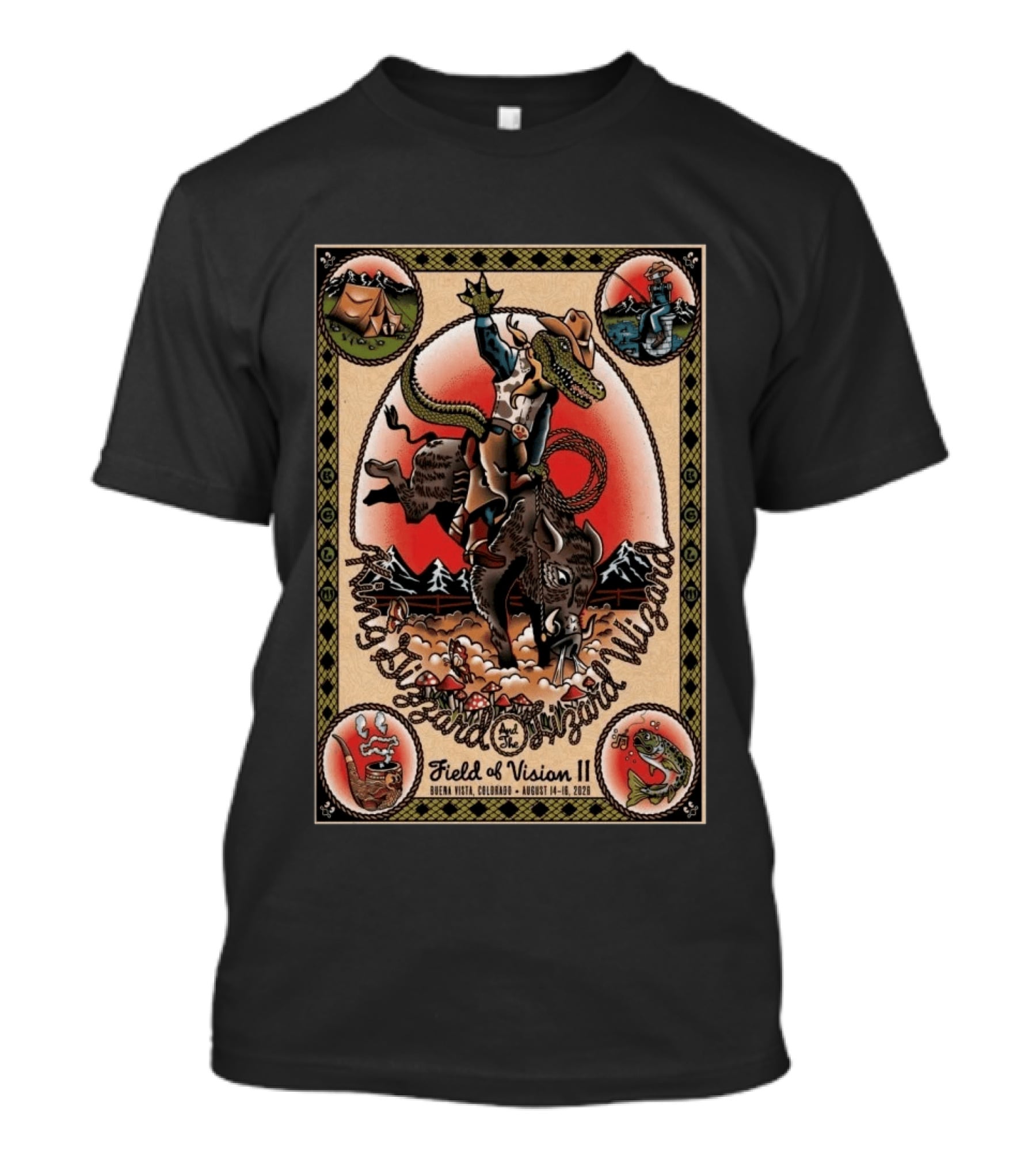 King Gizzard And The Lizard Wizard Field Of Vision II Buena Vista Colorado August 14 16 2026 T-Shirt