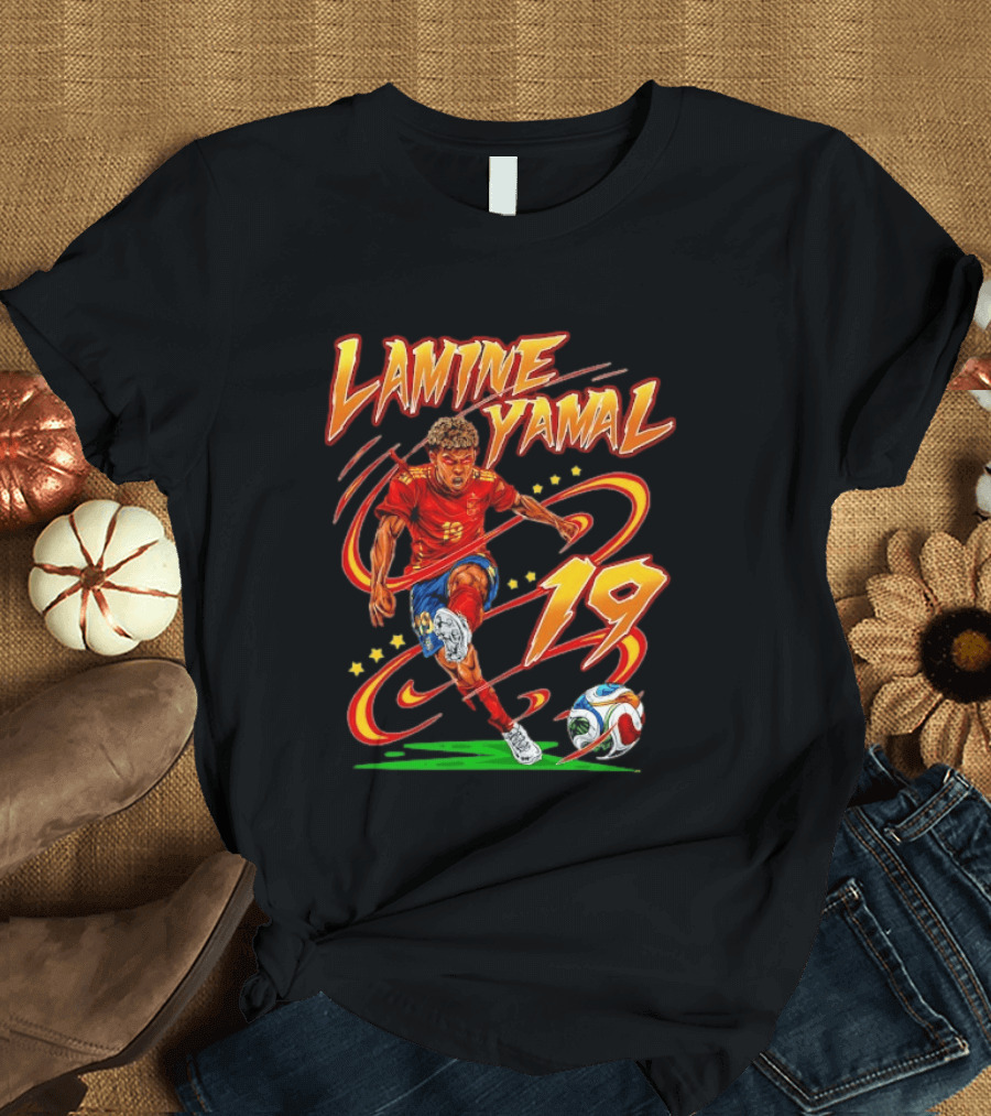 Lamine Yamal Spain National Football Team 19 Soccer Star T-Shirt