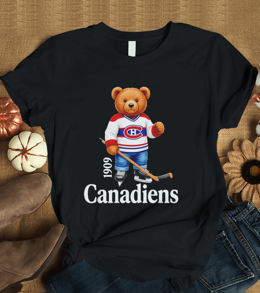 Montreal Canadiens 1909 Bear Hockey T-Shirt