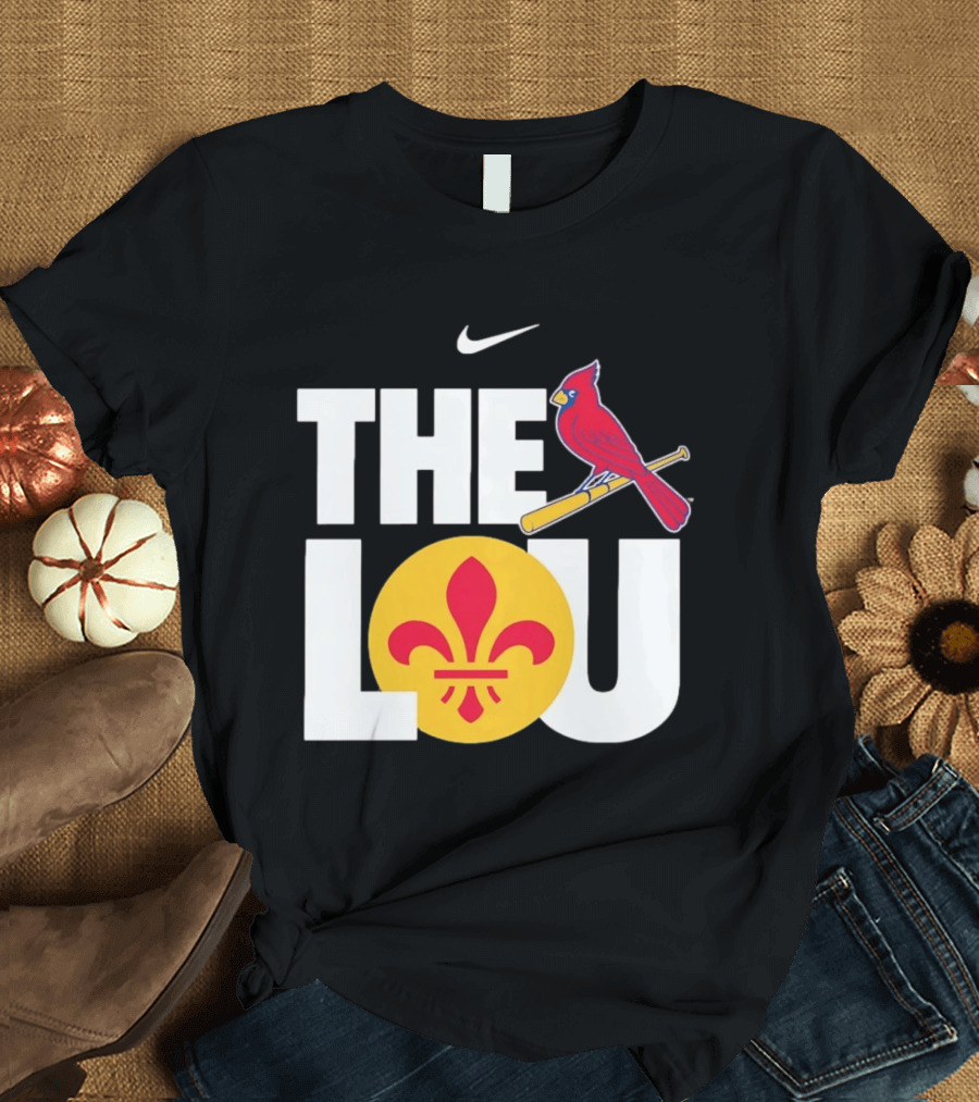 Nike St. Louis Cardinals The Lou Fleur De Lis Classic Baseball Fan Gear T-Shirt