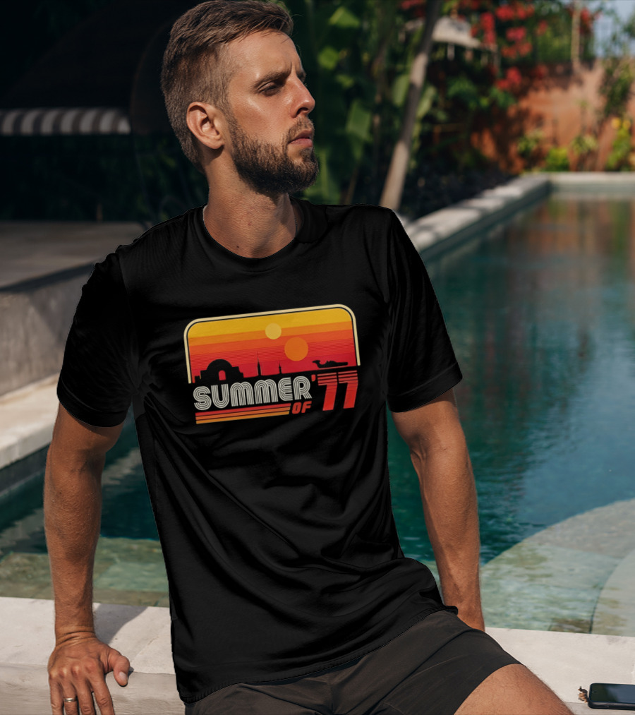 Summer Of '77 Retro Sunset Vibes T-Shirt