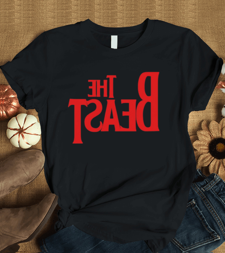 The Beast Bold Red Lettering T-Shirt