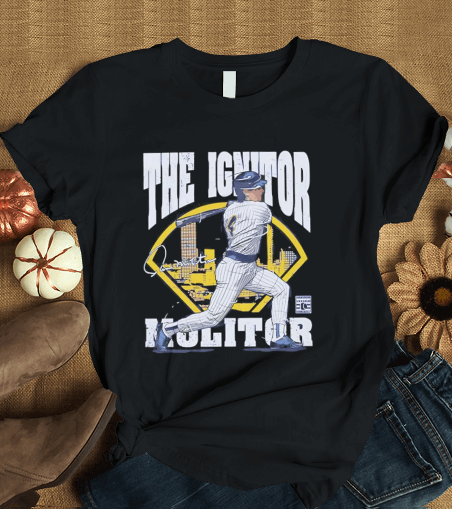 Paul Molitor The Ignitor Milwaukee Brewers HOF Baseball Legend T-Shirt