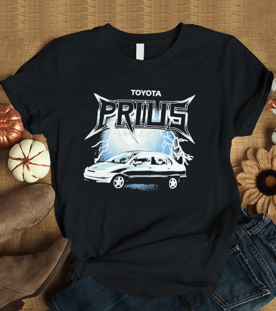 Toyota Prius Lightning Bolt Metal T-Shirt