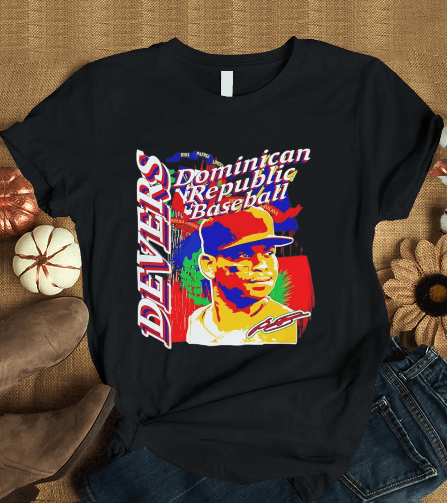 Rafael Devers Dominican Republic Baseball Boston Red Sox T-Shirt