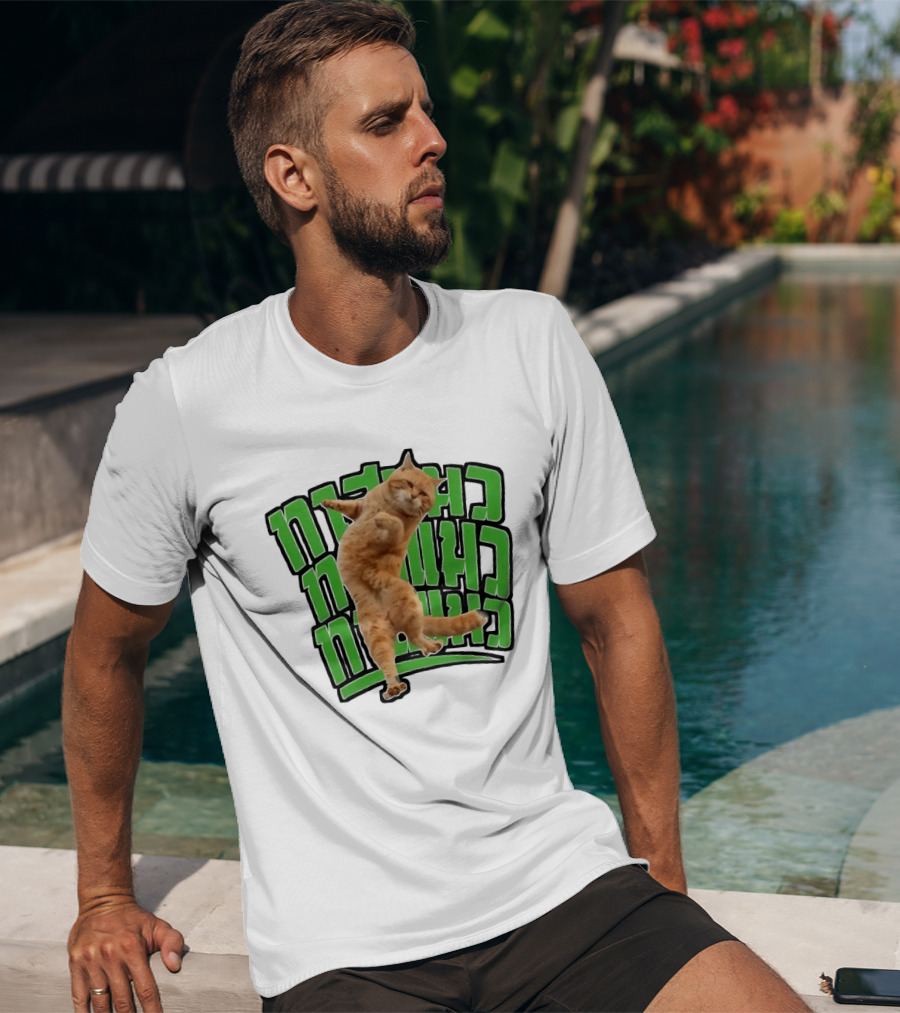 Cat Martial Arts Dance Hebrew T-Shirt