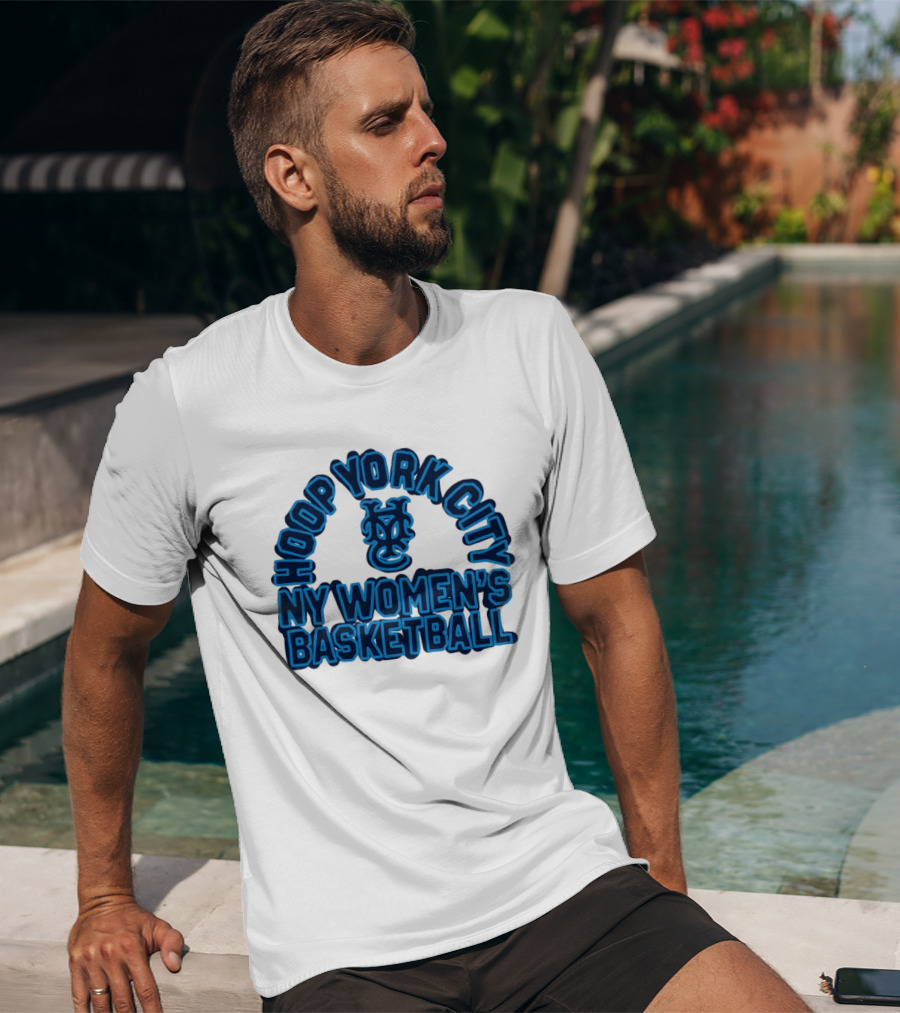 Hoop York City NY Women's Basketball New York Knickerbockers Basketball T-Shirt