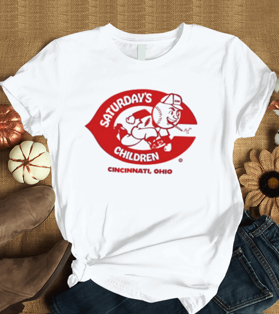 Saturday's Children Cincinnati Ohio Baseball T-Shirt