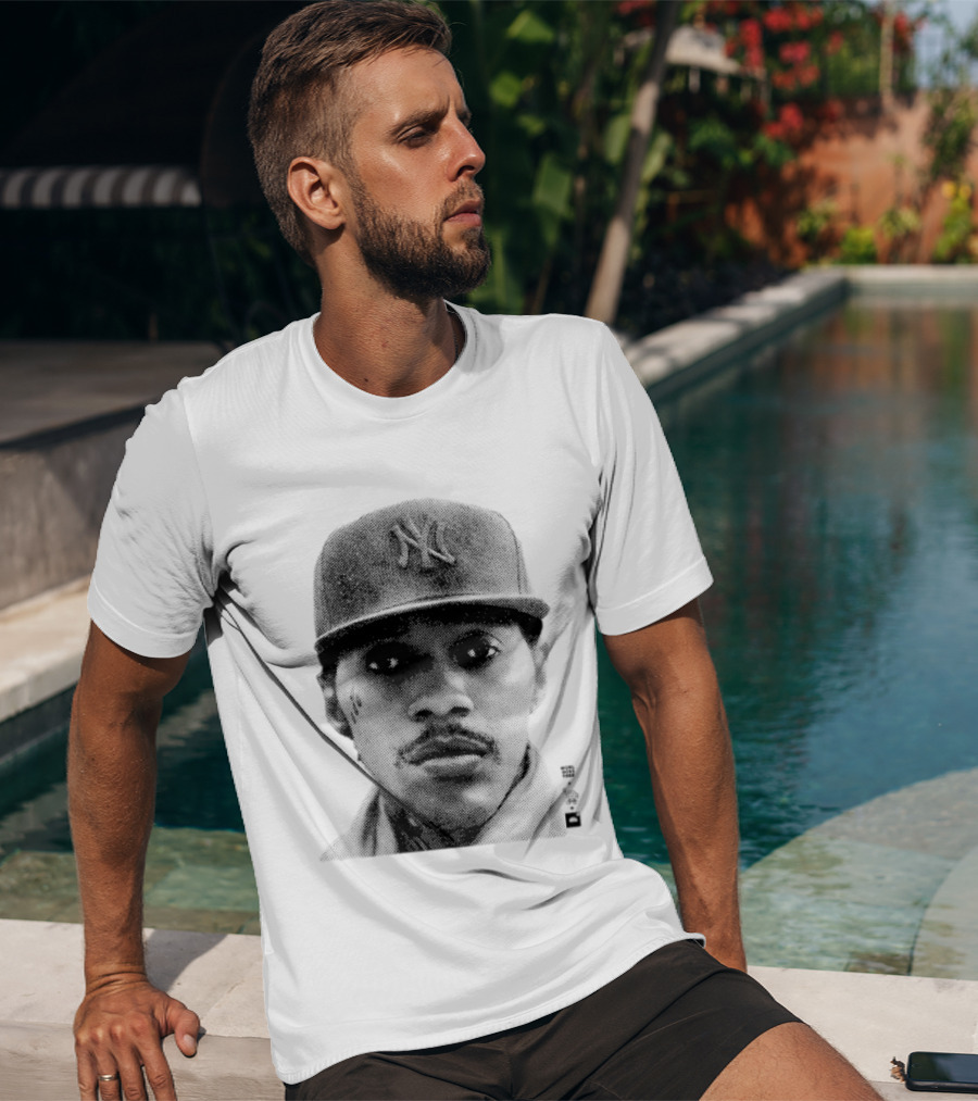 Light Skin Addi Worl' Boss Free Vybz Kartel NY Yankees Cap T-Shirt