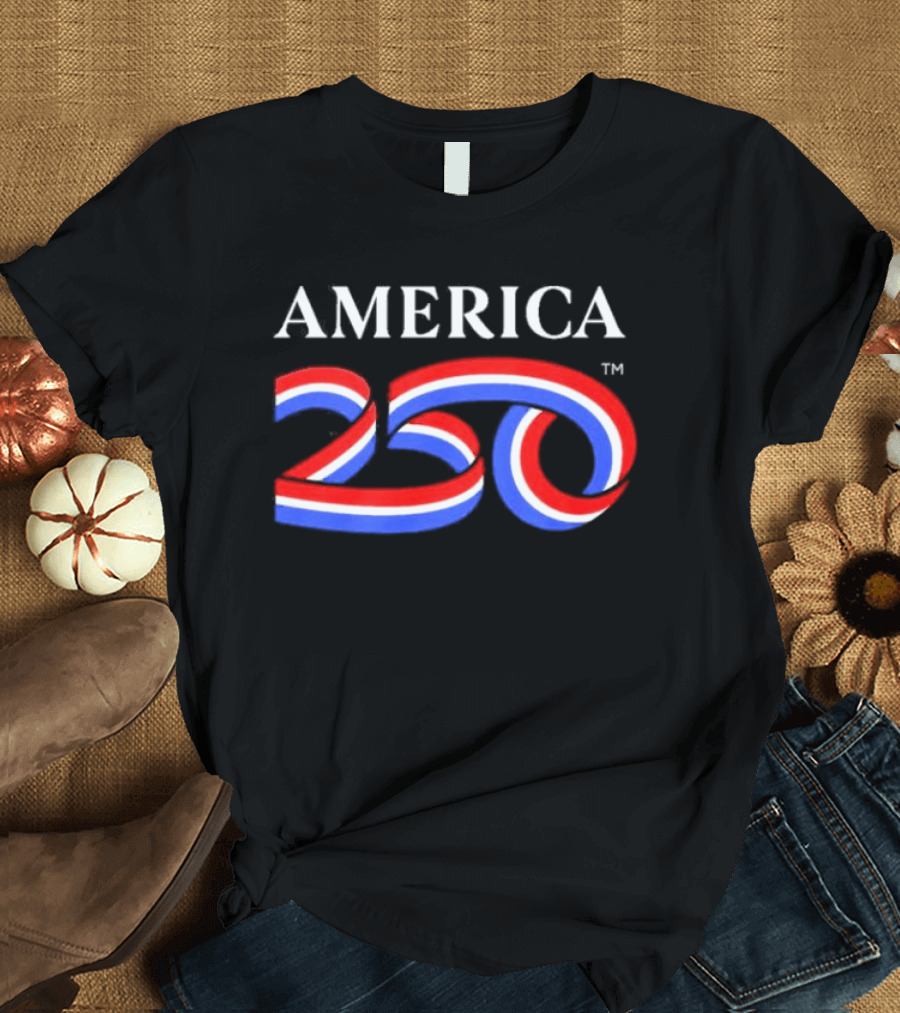 AMERICA 250 Patriotic Celebration Red White Blue T-Shirt
